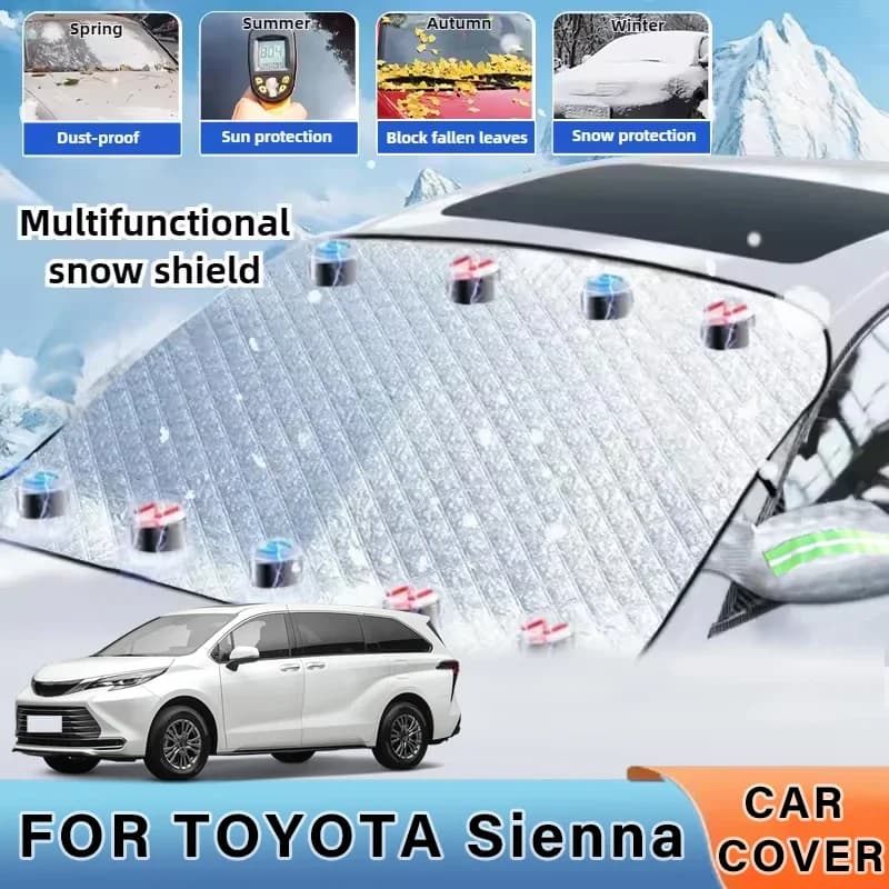 Auto addensata ora Parasole Parabrezza Copertura con 5/9 magneti Protezione UV Anti Snowboard Luce solare per TOYOTA Sienna