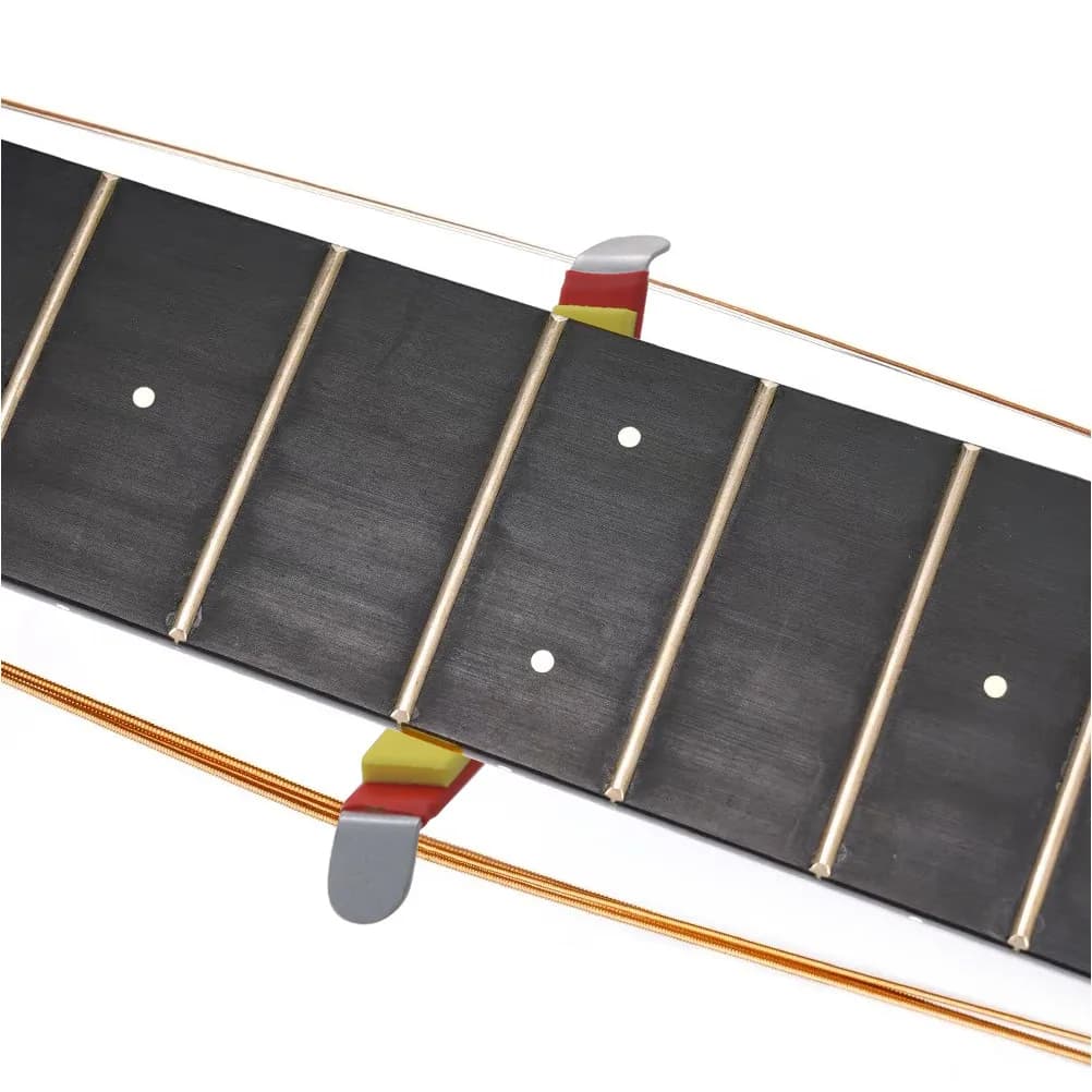 Set di 2 Separatori per Corde di Chitarra in Acciaio Inox, Strumento per Riparazione e Manutenzione, per Chitarra, Basso e Ukulele