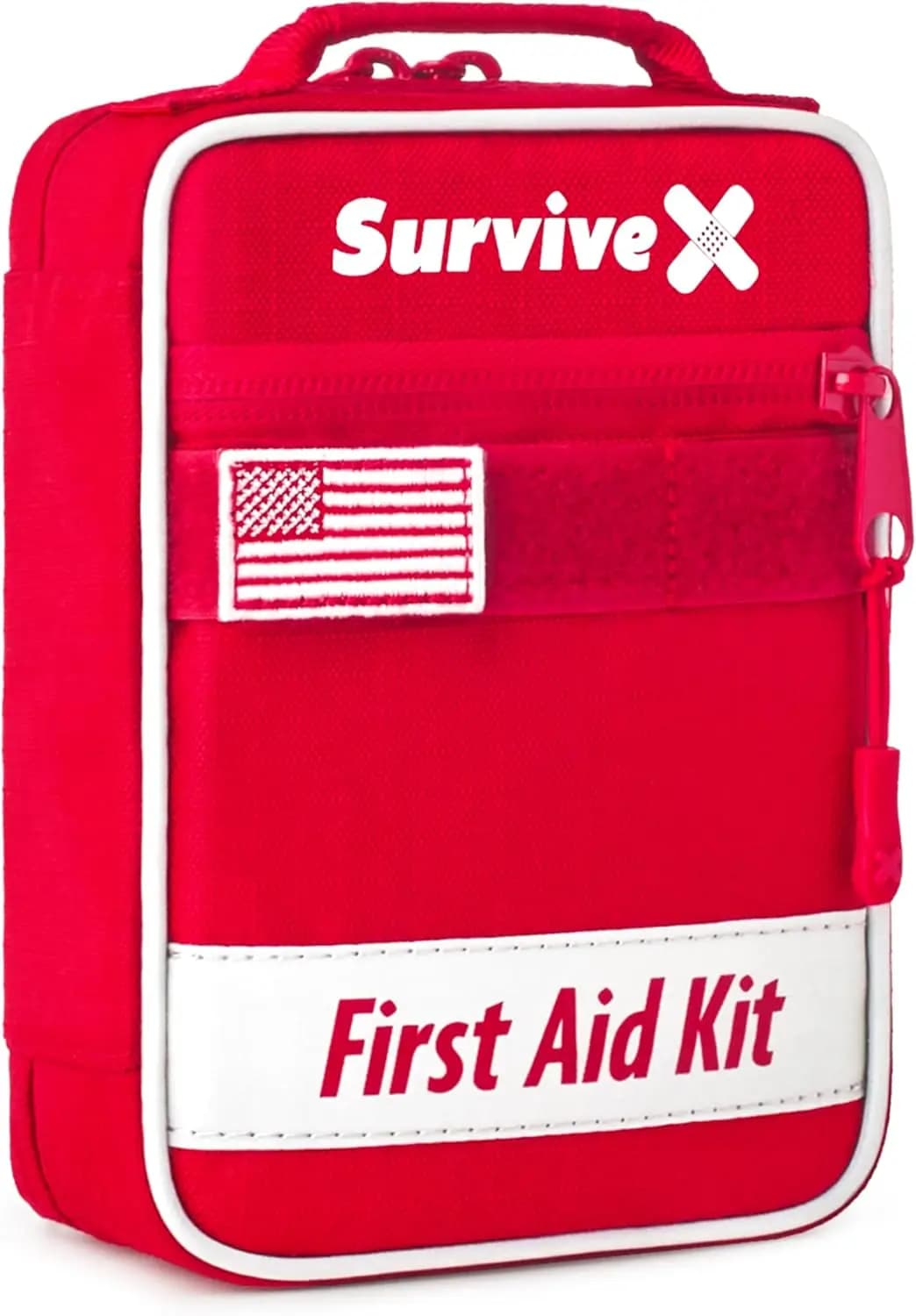 Kit di pronto soccorso di emergenza portatile per viaggi in auto, casa, escursionismo, campeggio, attività all'aperto con strisce di chiusura della ferita