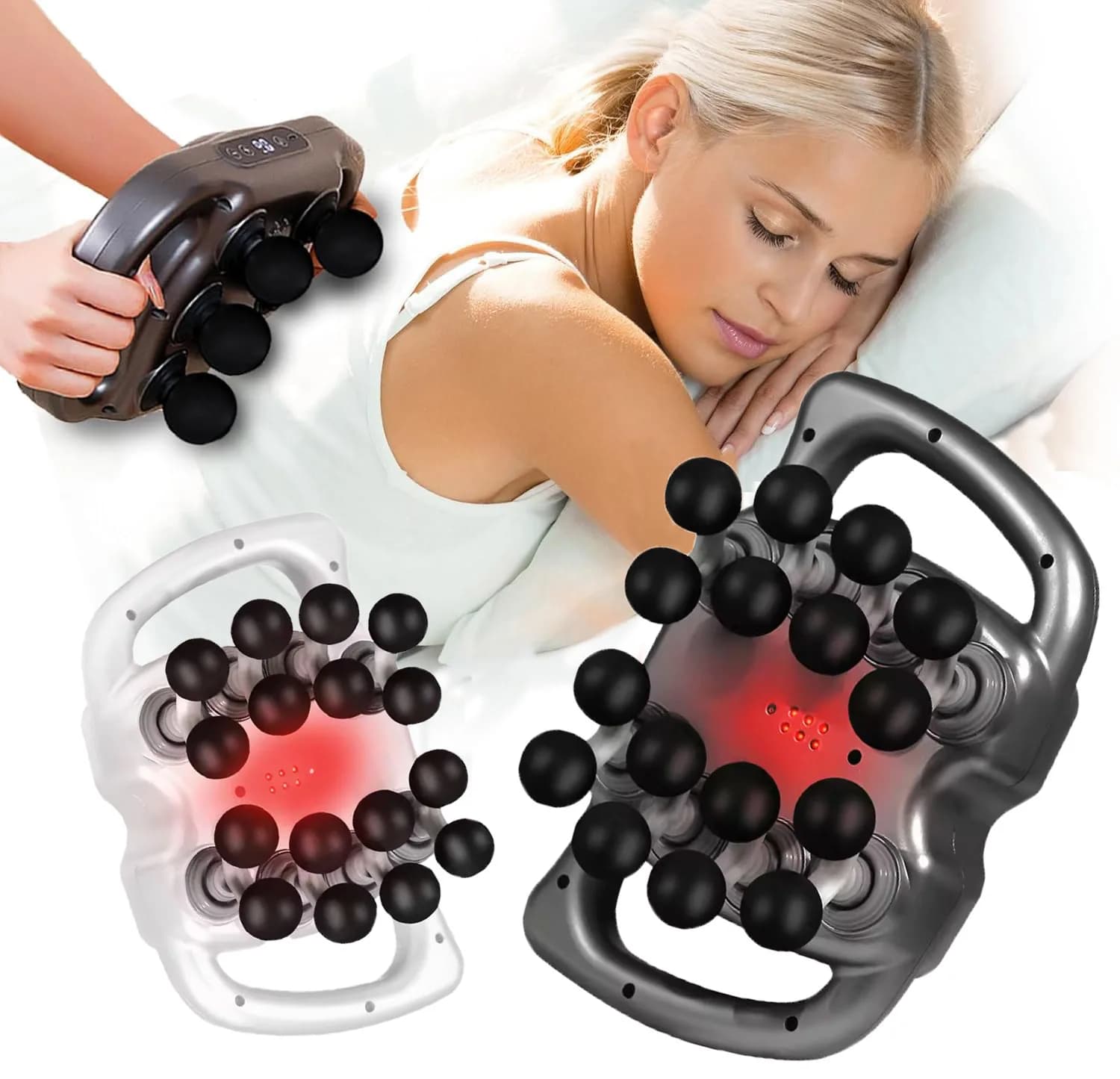 Deep Fabric Massage Gun 8/16 Heads 99 Levels 14400 RPM Powerful Percussion Muscle Relaxation Deep Fabric Massage for athletes
