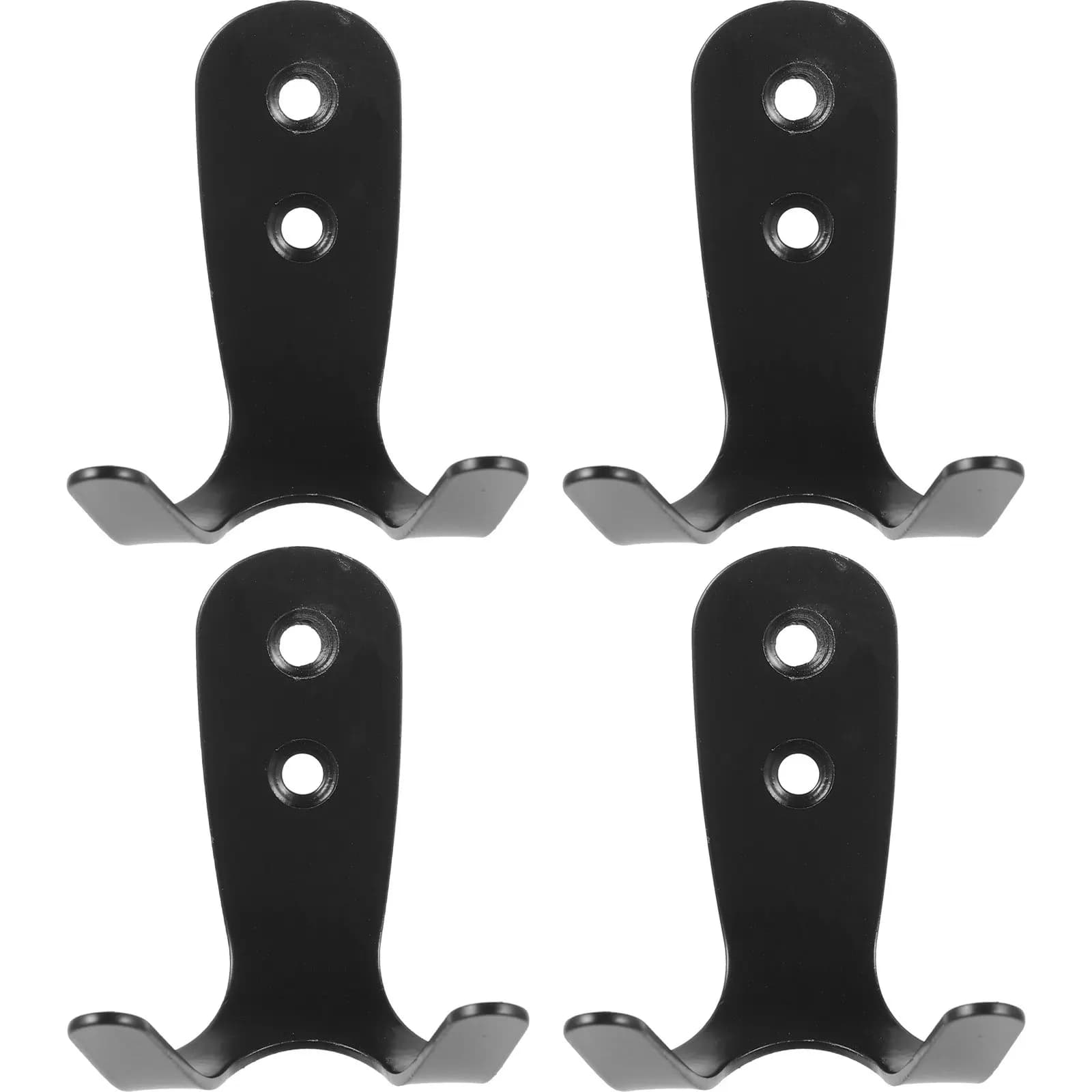 Set di 4 Ganci Doppi per Piscina, Appendiabiti da Parete Multiuso per Esterni, Organizzatore per Asciugamani, Vestiti, Attrezzi e Accessori per Piscina