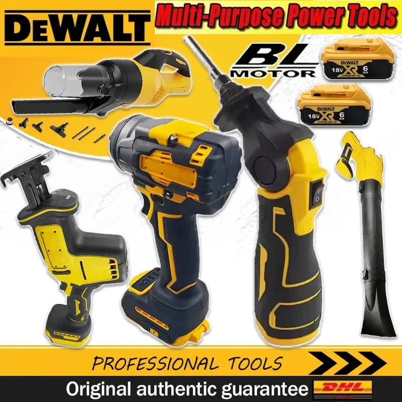 Utensili Elettrici Multifunzione DeWalt 2026: Smerigliatrice Angolare Brushless a Batteria, Taglierina, Avvitatore Elettrico, Lucidatrice, Pompa ad Aria, Pistola Termica
