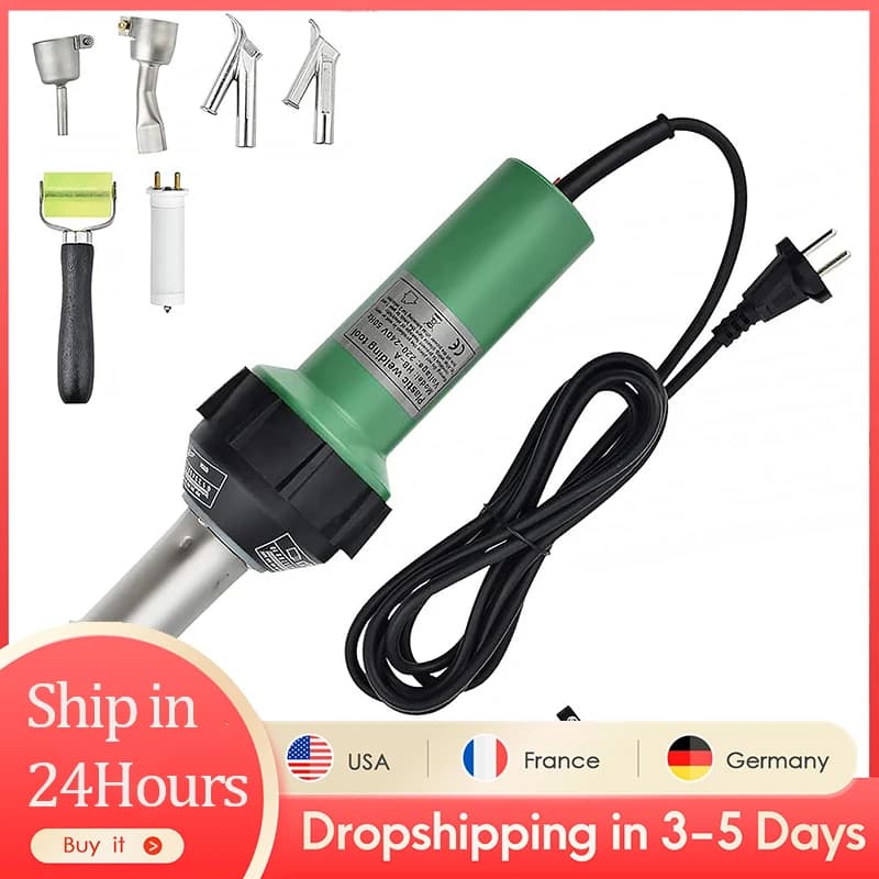 Plastic Welder Professional Hot Air Gun 1600W Hot Air Gun Automatic Plastic Welding Gun for PVC vinyl floor PP PE water tank