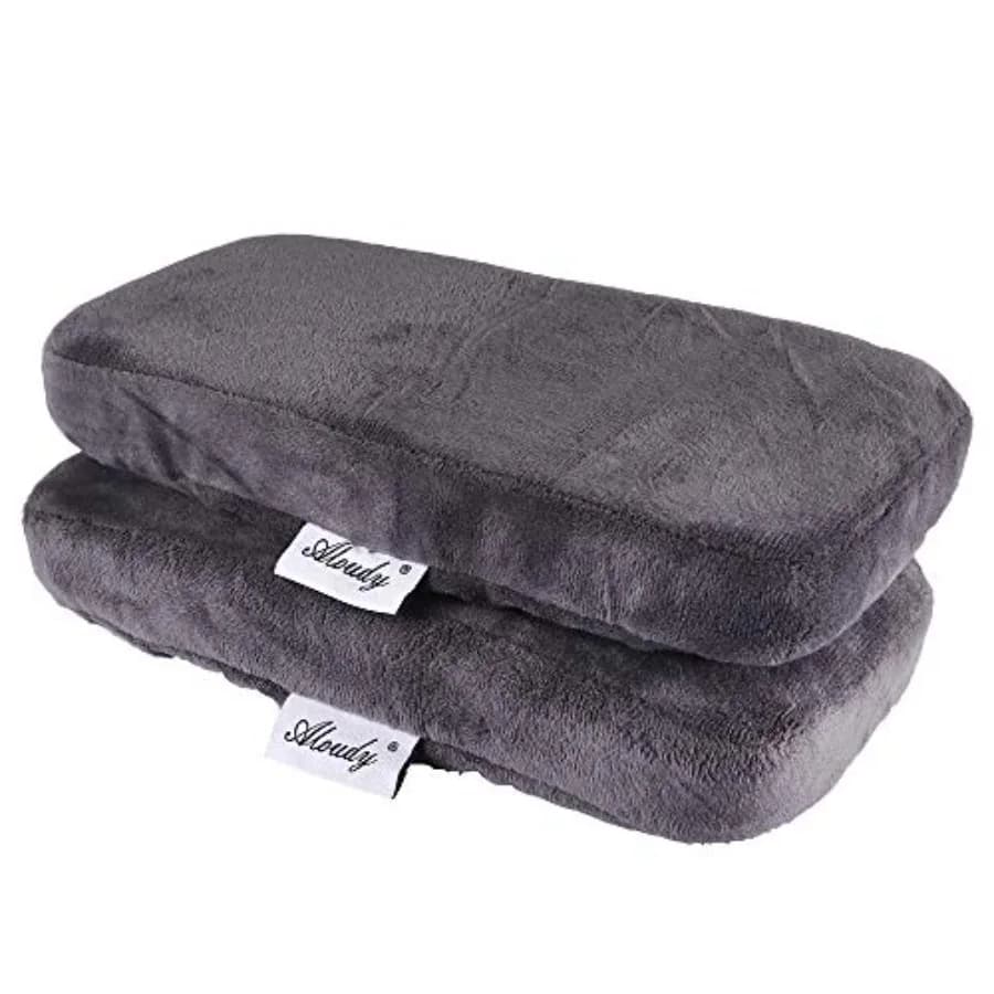 Ergonomic Memory Foam Office Chair Armrest Pads, Comfy Gaming Chair Arm Rest Covers for Elbows and Forearms Pressure Relief Set