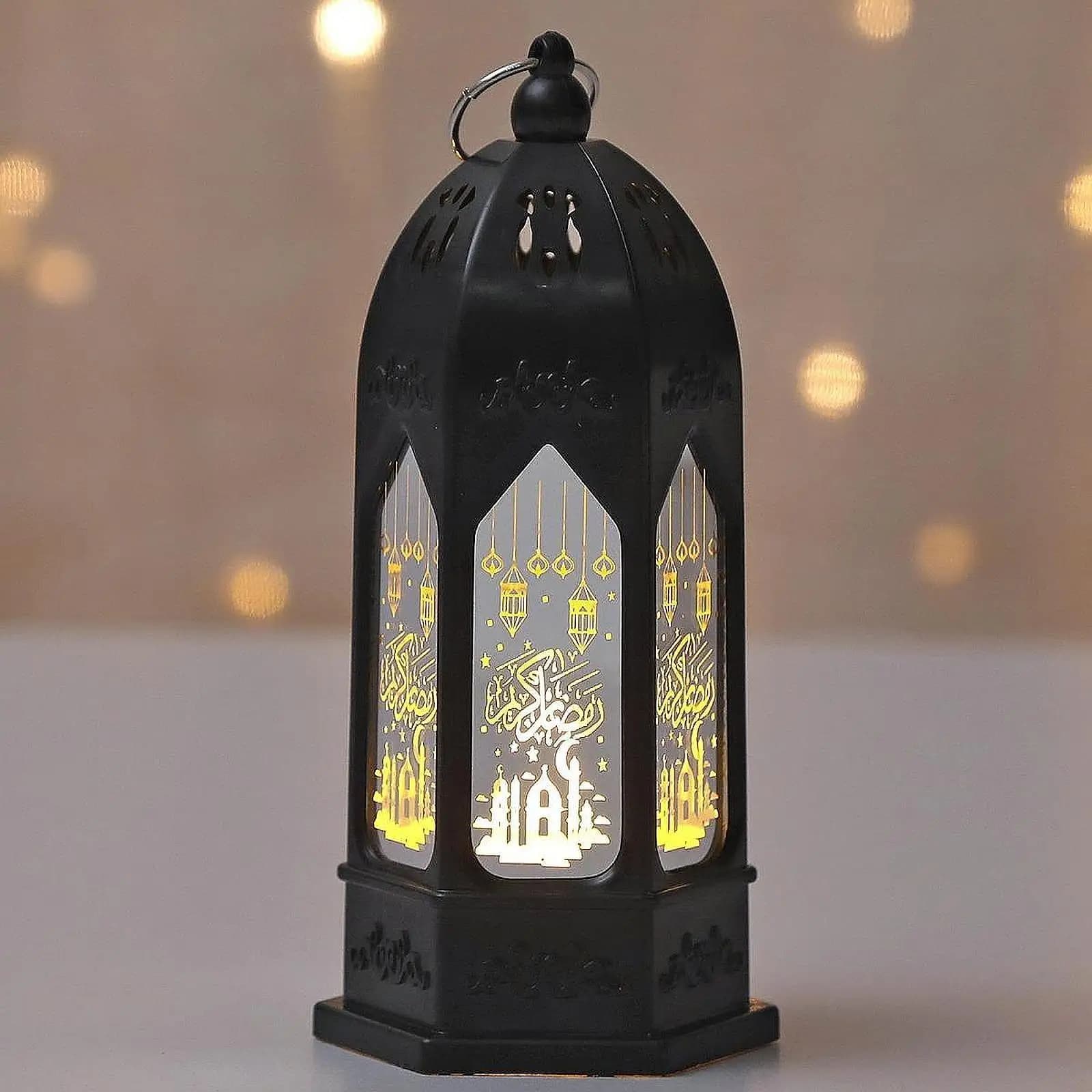 Ramadan Table Decoration Lantern Creative PP Craft Home Decor Festive Gift for Ramadan Dinner and Living Room