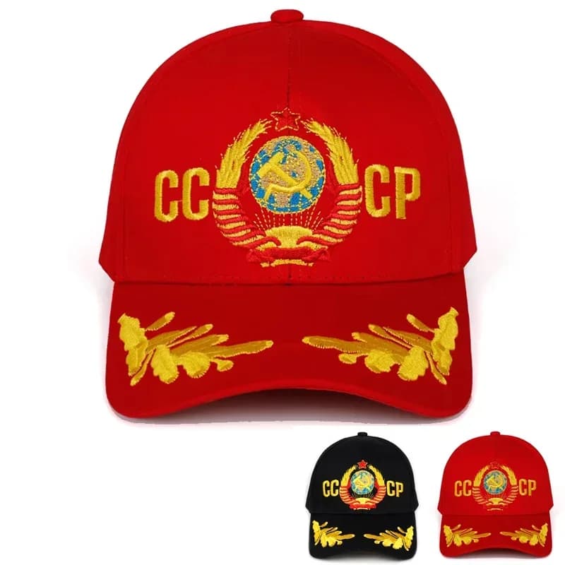 Unisex CCCP Letter Embroidery Baseball Caps Spring and Autumn Outdoor Adjustable Casual Hats Hip Hop Hat Sunscreen Hat
