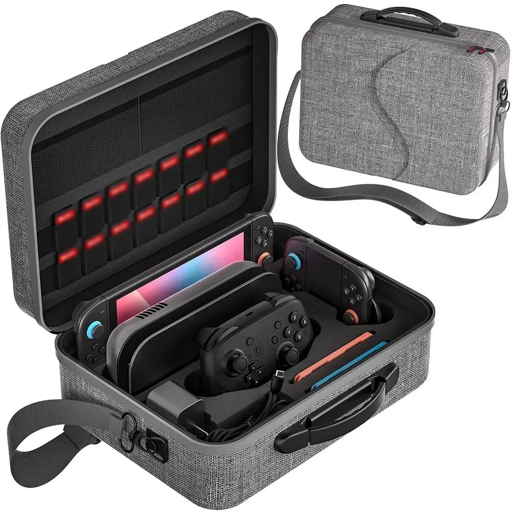 Borsa portaoggetti impermeabile versatile per Nintendo Switch 2 Custodia da viaggio portatile ed elegante con tracolla Accessorio da gioco