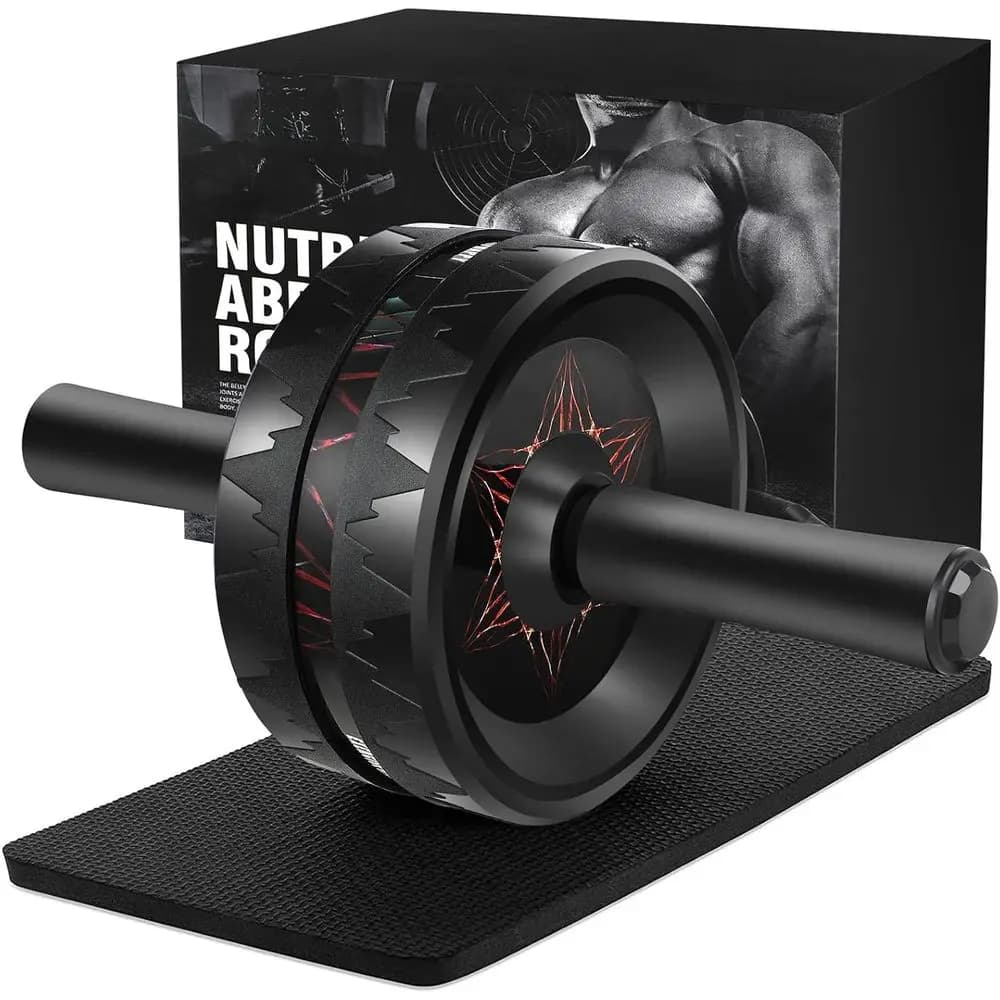 Core Strength Training Wheel - Exercise Equipment for Men and Women, Silent Use at Home or Travel
