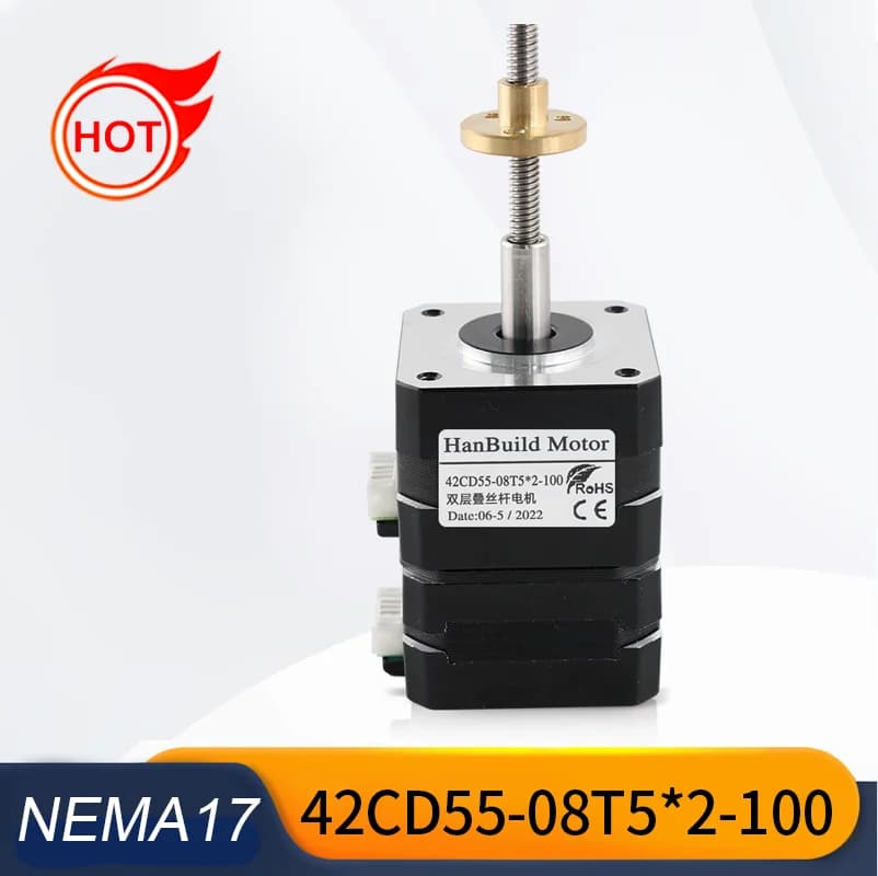 Motore nema17 vite 42CD55-08-T0502 Vite L250-350mm Spedizione gratuita vite al piombo mulino taglio macchina per incidere cnc per stampante 3D