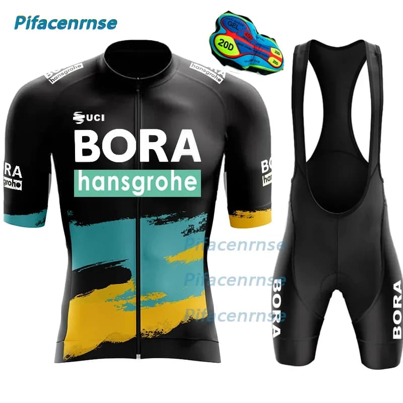 Completo Ciclismo Uomo 2026 BORA: Maglia e Pantaloncini Estivi/Primaverili per Bici da Corsa e MTB