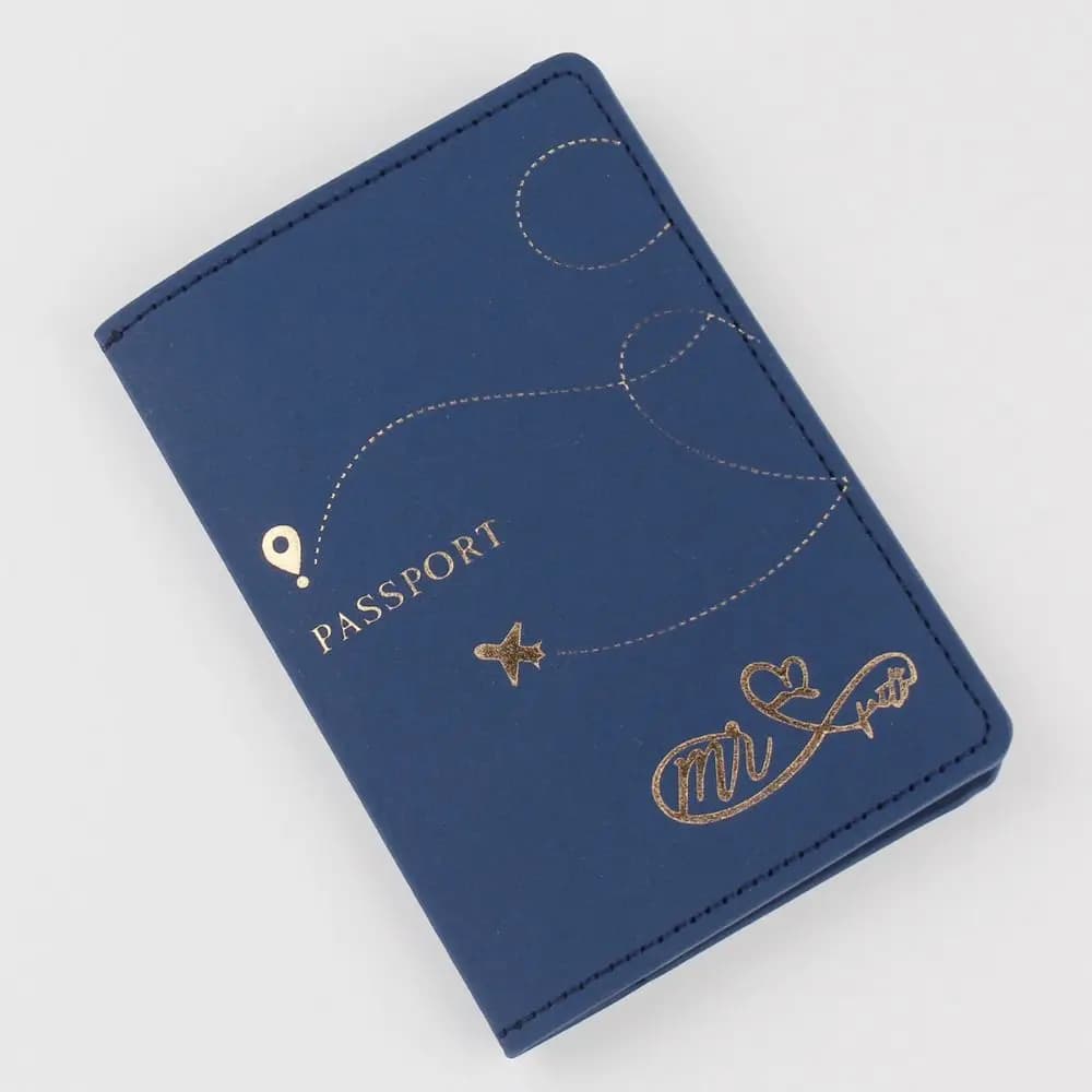 Porta Passaporto Portatile in Pelle PU Impermeabile, Custodia Multi-card per Passaporto e Documenti, Astuccio da Viaggio