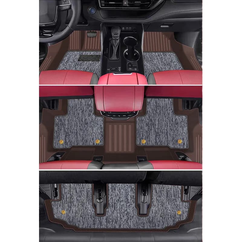 Customizable leather car mats for BMW 5 Series, thickness 20 mm, luxury, complete cover, wholesale directly from factory