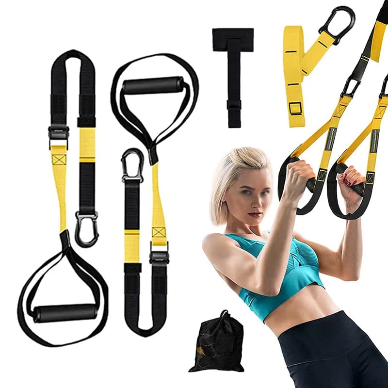 Suspension Training Strap Fitness Band Adjustable Exercise Strap Set Set of Feeding Feeding Belt Equipment for Gym Exercises at Home