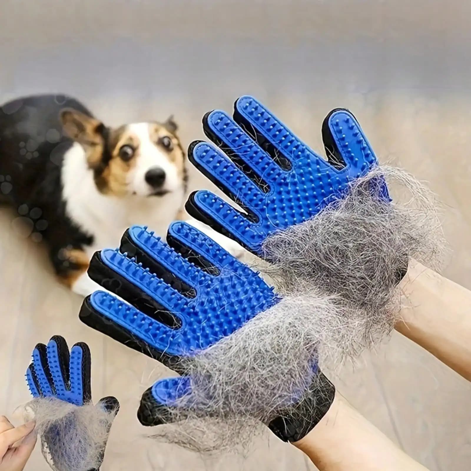 1pc Pet Grooming Glove Brush, Suitable For Dog & Cat Hair Removal, With Massage And Deshedding Functions (Fits Left Or Right Hand)