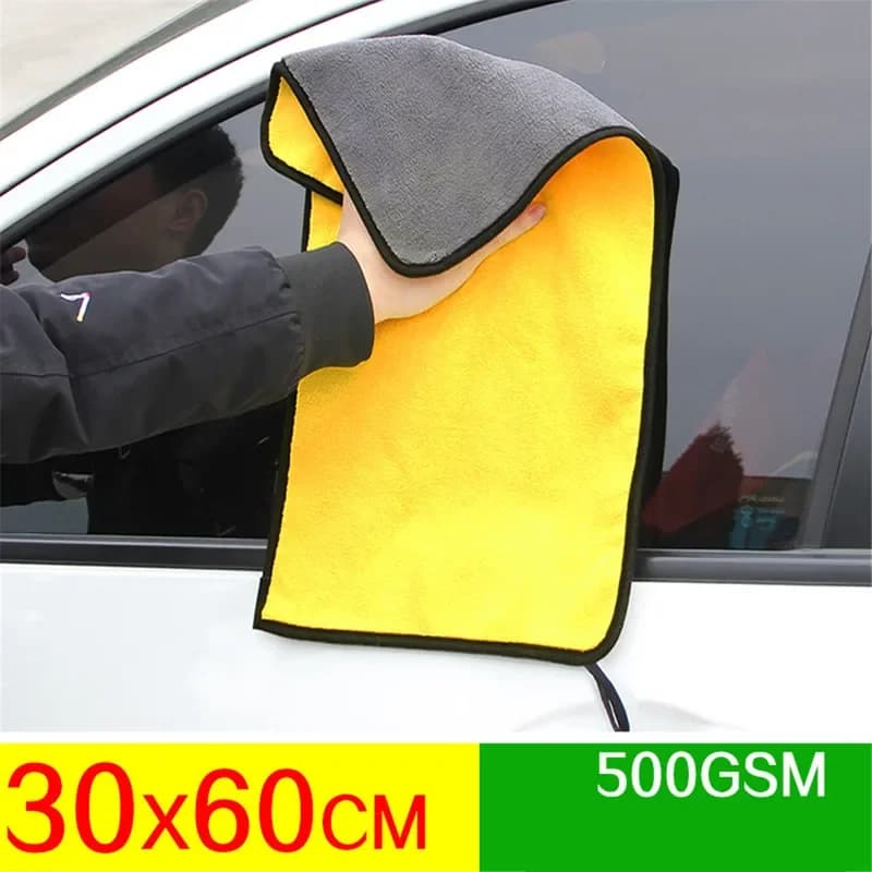 30x30/60CM Lavaggio auto Asciugamano in microfibra Pulizia auto Panno asciutto Orlatura Panno per la cura dell'auto Dettaglio Lavaggio auto Traino