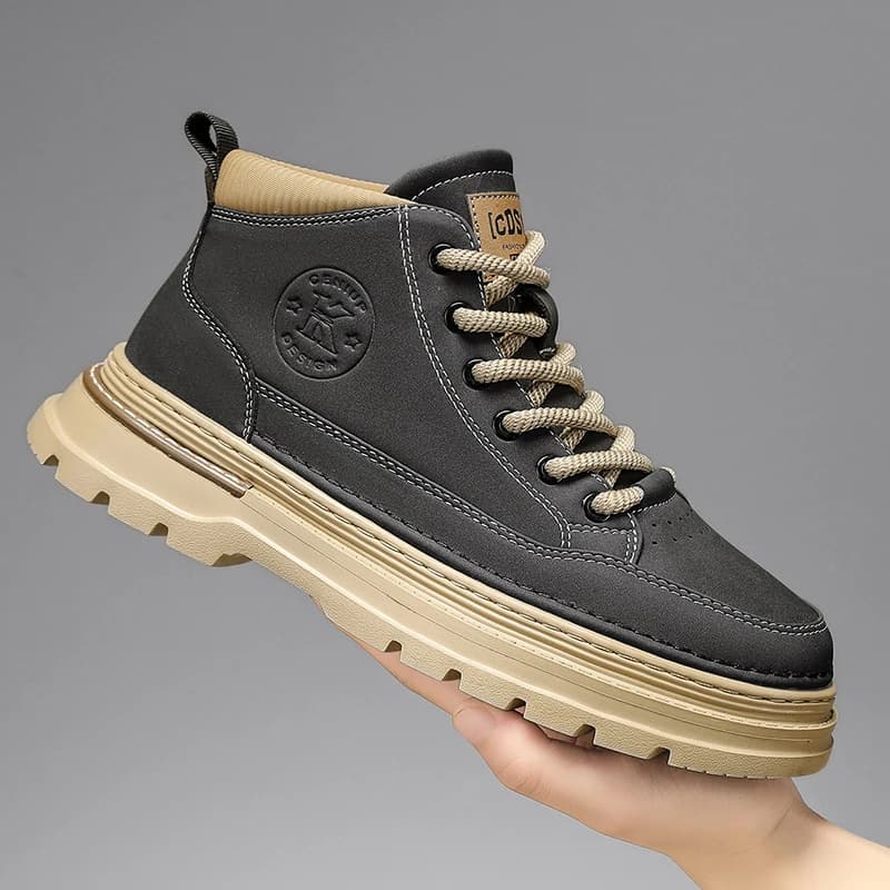 2026 Mens Boots Casual Canvas Shoes Winter Designer Luxury Ankle Platform Motorcycle Chelsea Tactical Cowboy Combat Work Hiking