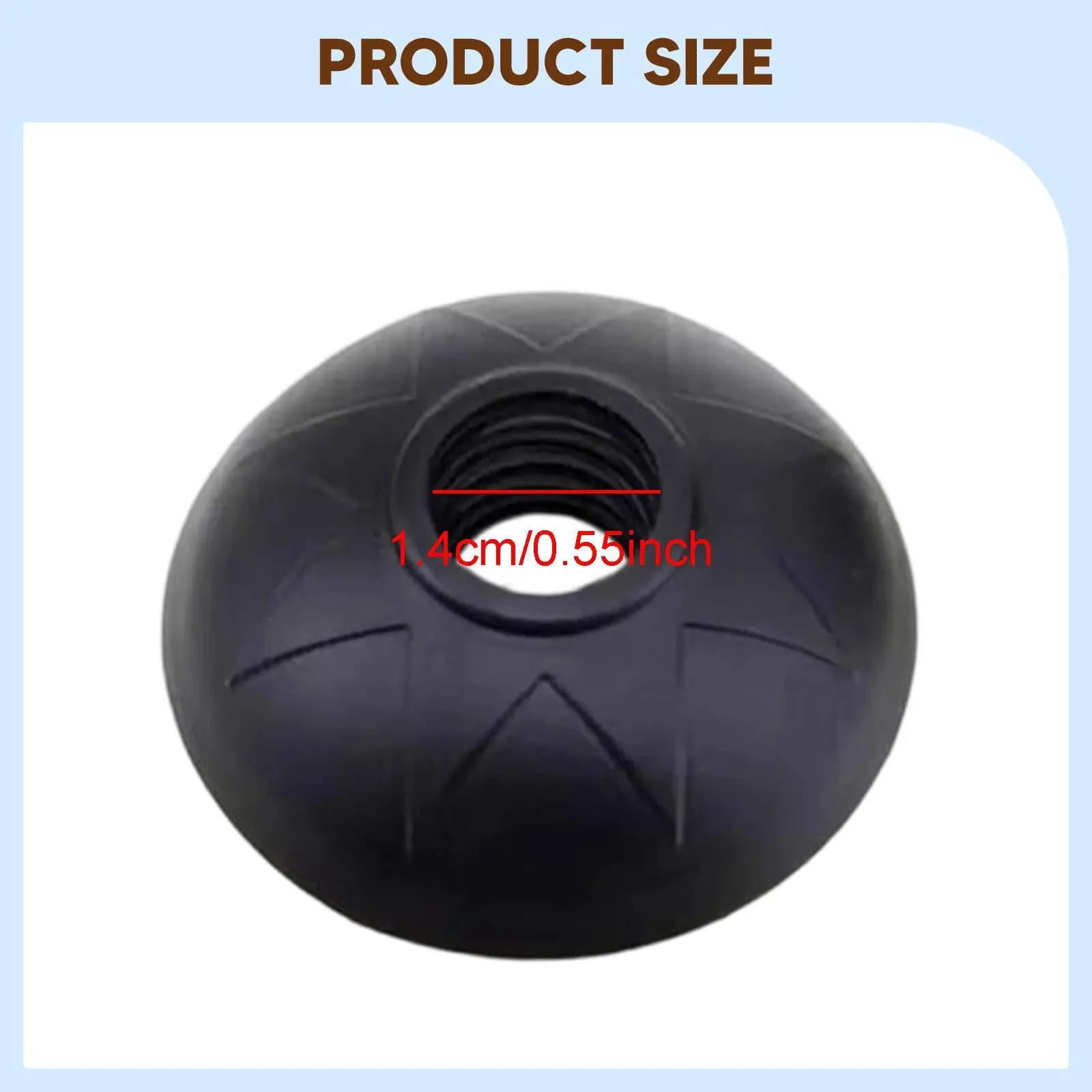 Ski Accessories: ABS Toe Protector for Trekking Sticks and Spare Baskets, Ski Accessories Set