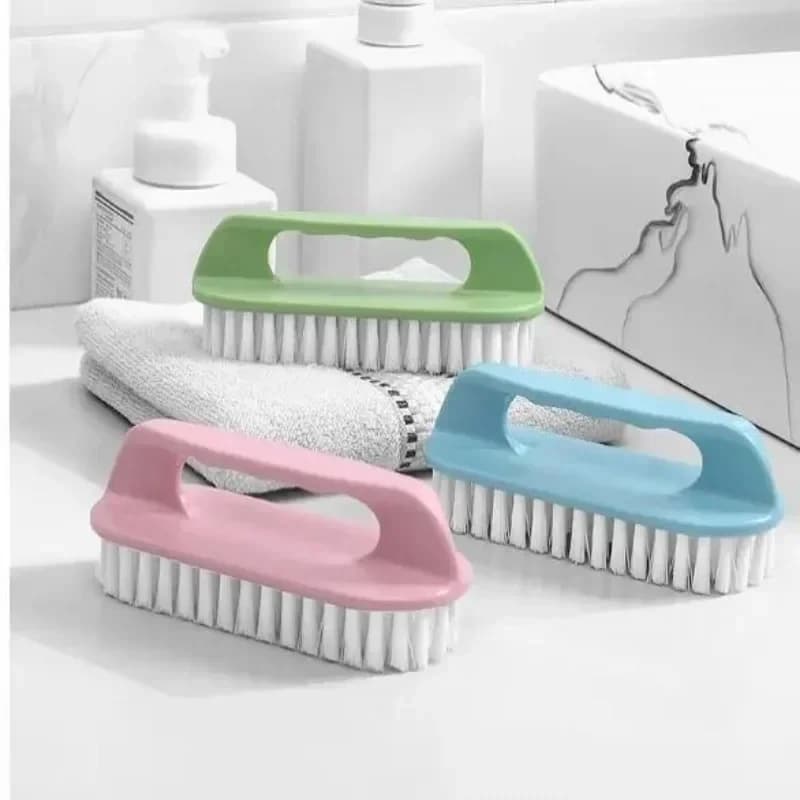 1PC Stiff Bristle Shoe Wash Plastic Brush Multi-functional Household Hand-held Cleaning Brush Laundry Bathroom Brush