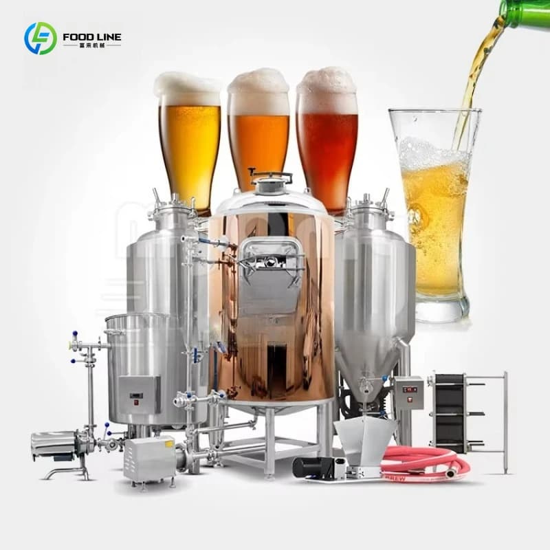 100L-1500L Custom Electric Kettle for Beer Production, 3HL Commercial Machine for Micro Beers and Craft Beers