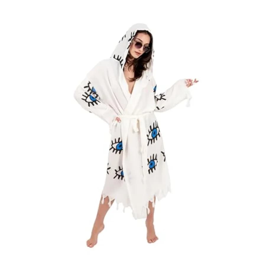 Naura Concept for Women, 100% Turkish Cotton, Bathrobe for Men and Women
