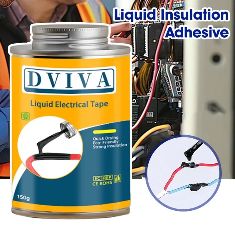 Waterproof Liquid Electric Tape Insulating paste for repair Fixed line glue for wires and cables Fast drying seal for domestic use