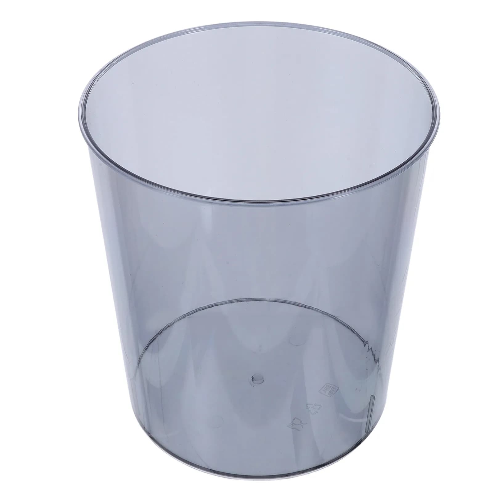 Mini Cestino in Plastica Rotondo, Piccolo Contenitore per Rifiuti da Scrivania per Dormitorio, Ufficio, Camera da Letto, Cucina, Compatto 9.8x8.7 Pollici, Sicuro per Bambini