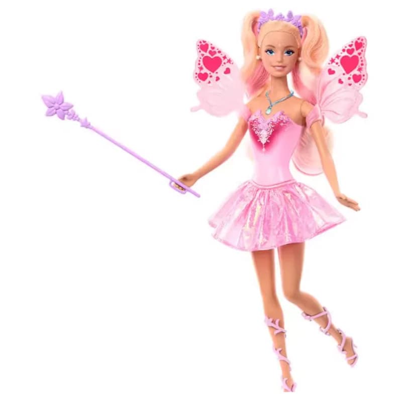 Genuine Barbie Doll Princess Color Changing Dream Butterfly Fairy Toy Figure for Girls Cute Collectible Birthday Gift Toy