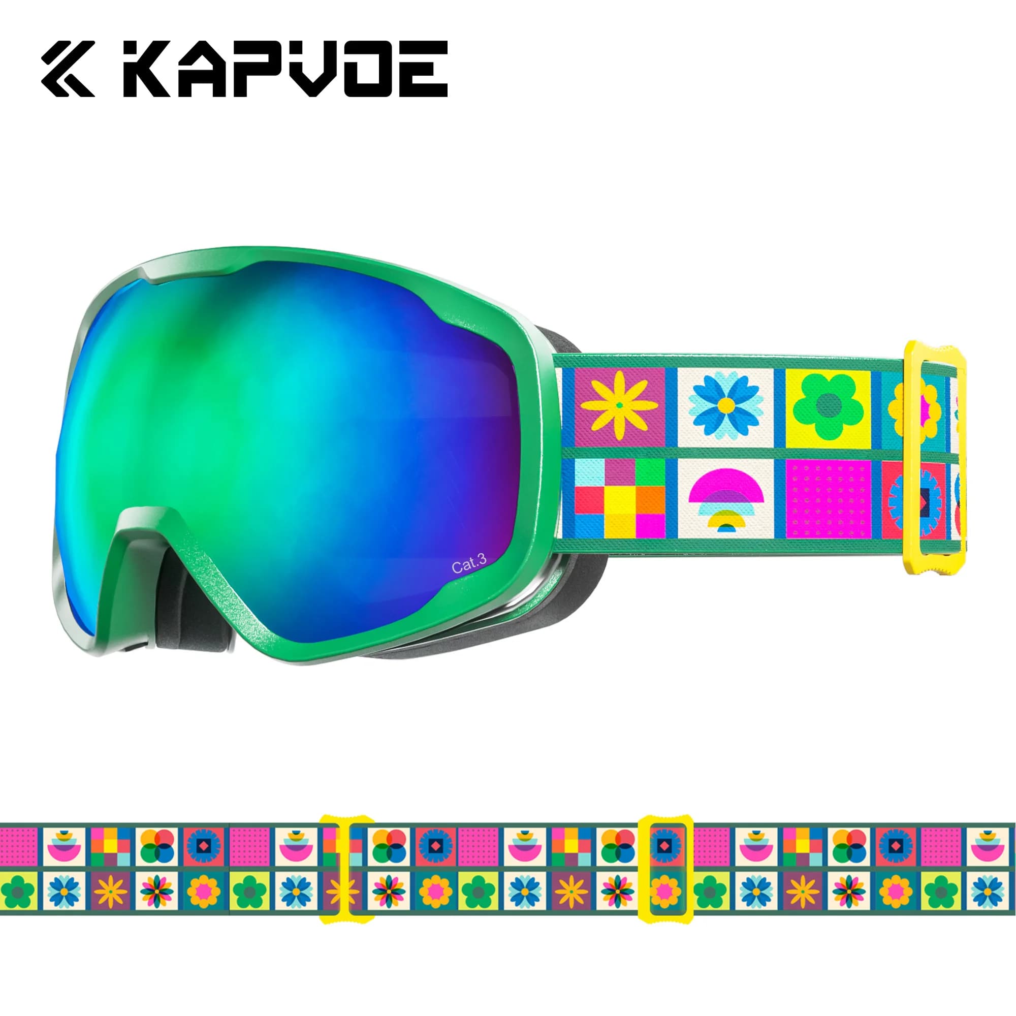 KAPVOE Inverno All'aperto Bambini Motoslitta Snowboard UV400 Occhiali da sci Ragazzi Anti-appannamento Occhiali da sci Maschera protettiva sportiva Nuovo