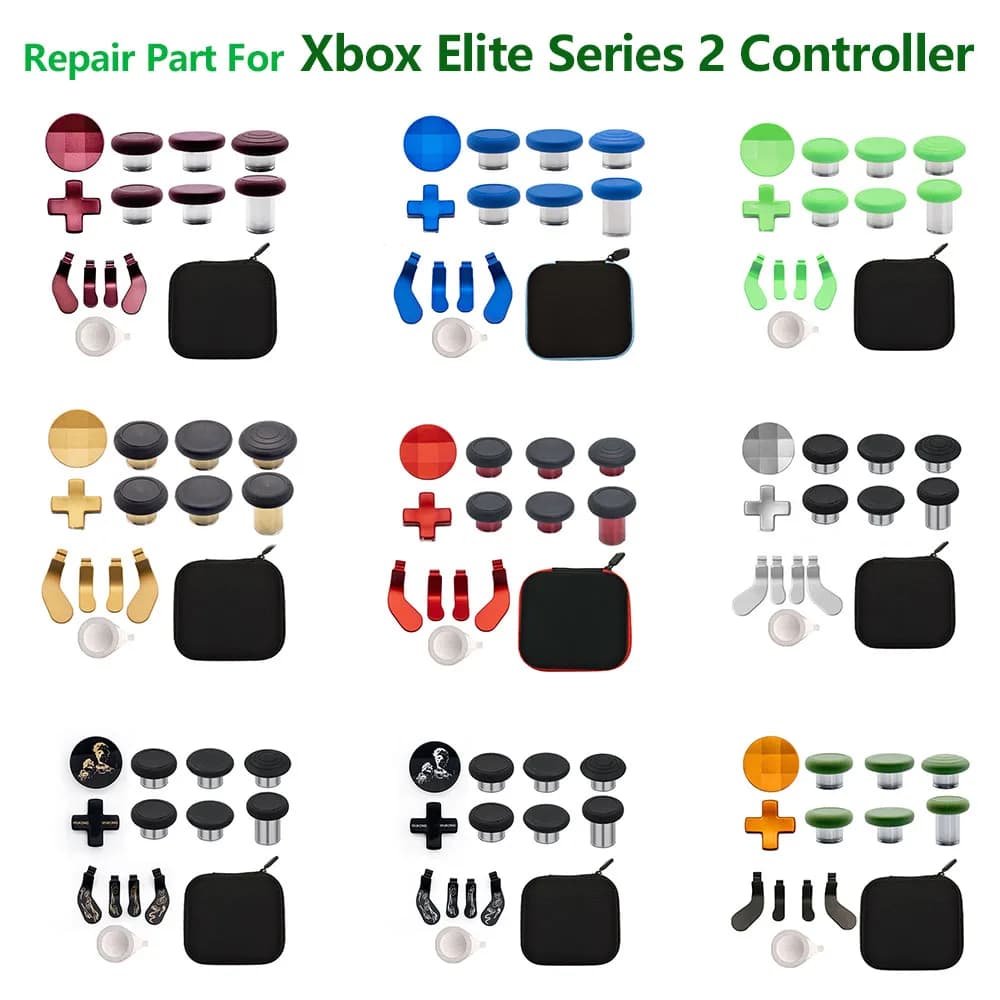 Set di pulsanti in metallo per le leve di controllo per controller Xbox One Elite Series 2, accessorio di ricambio per gamepad