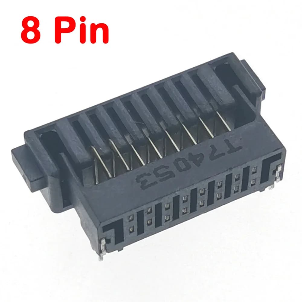 5 pcs 8Pin Laptop Battery Connector Step 2.0mm Clip Support Slot Contact Male Female Plug Smart Lock Battery Holder 8P