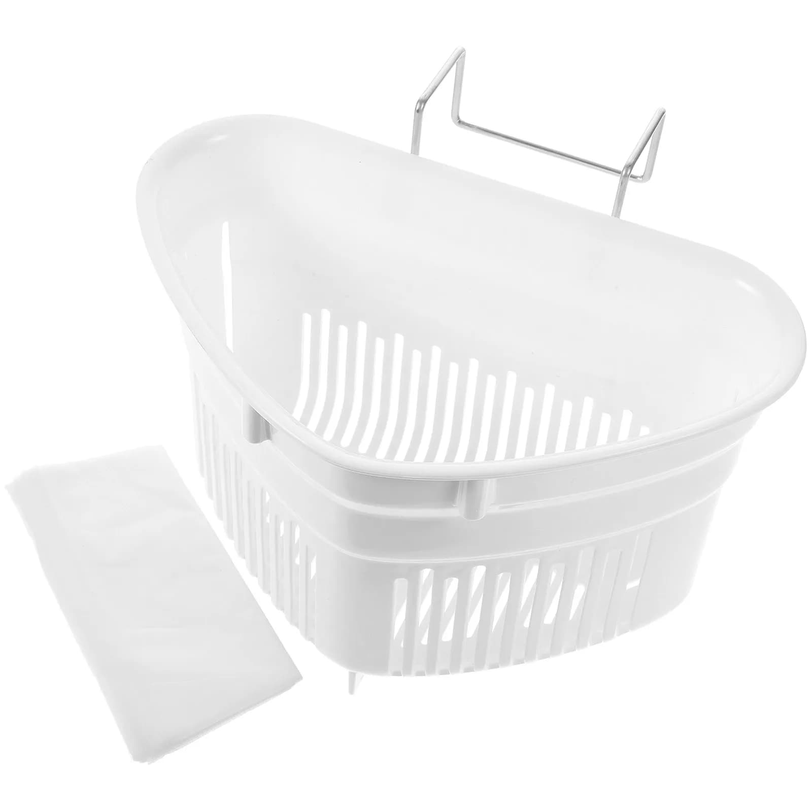 Set di 1 cestello scolapiatti per lavello con ampia apertura, filtro a rete per lavello da cucina, porta sacchetti, facile smaltimento dei rifiuti, raccogli residui alimentari