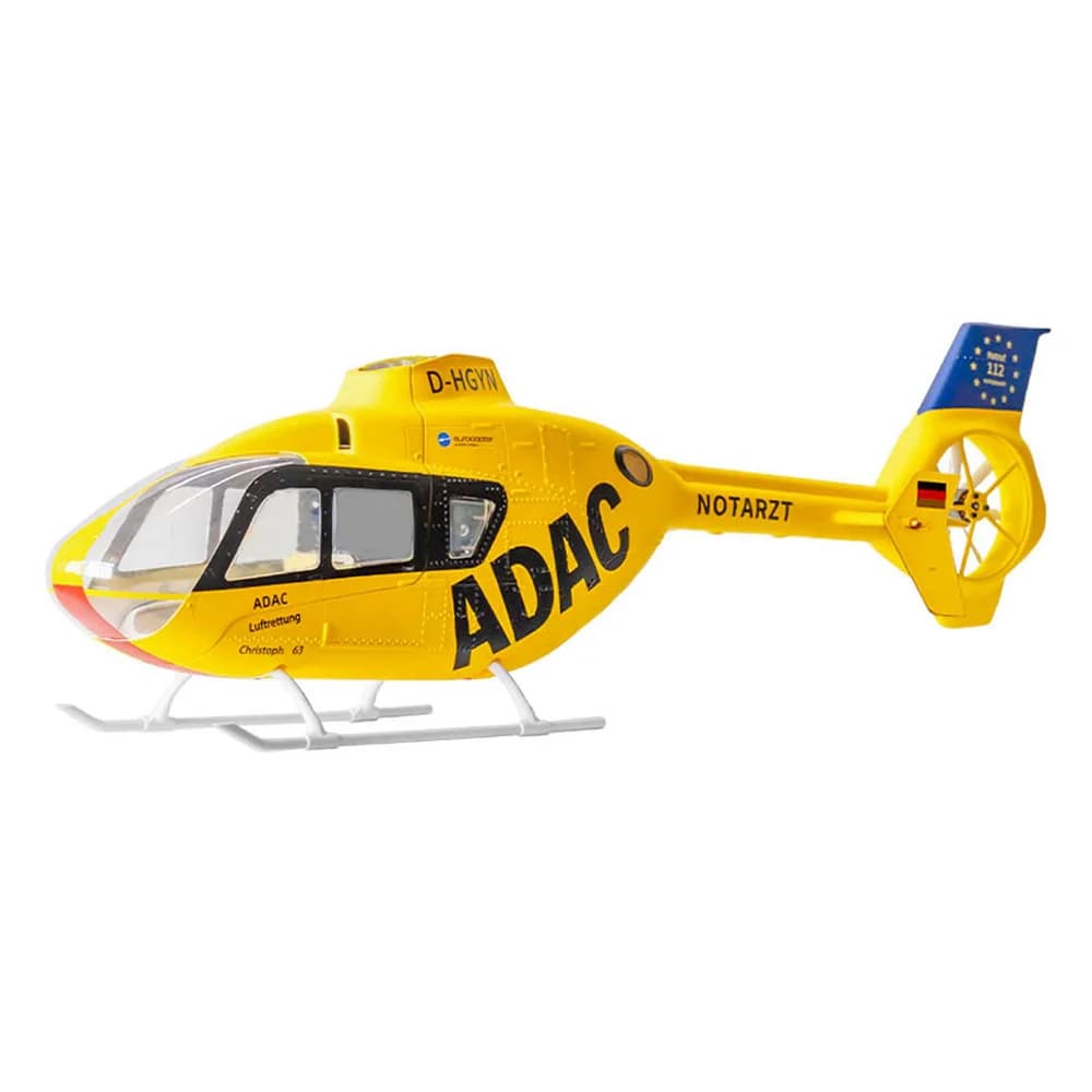 FLY WING EC135 470 Classe 2.4G 6CH RC Elicottero Pezzi di ricambio Tettuccio con carrello di atterraggio e motore di coda