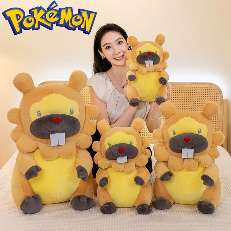 45/55/70 CENTIMETRI di Grandi Dimensioni Pokemon Bidoof Peluche Del Fumetto Anime Peluche Morbido Cuscino Bambola Kawaii Peluche Ripiene Ornamento regali per I Bambini
