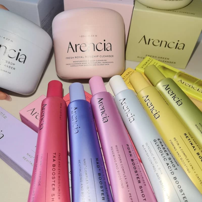 Arencia Vitamin C Booster Shot Face and Eye Cream Brightens Skin Retinol Enhancing Serum‌ Lasting Moisturizing Skincare Products