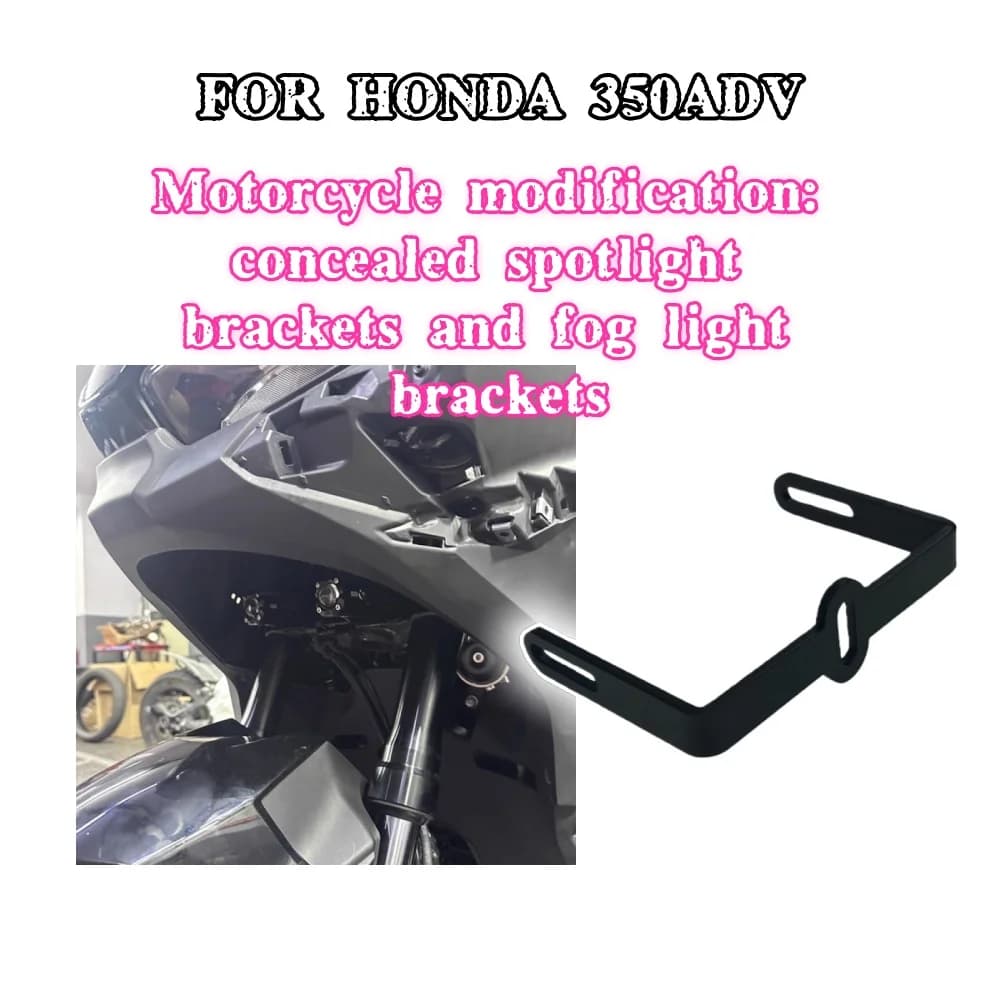 Suitable for ADV350 front concealed spotlight bracket, lens fog light bracket, high-brightness concealed spotlight