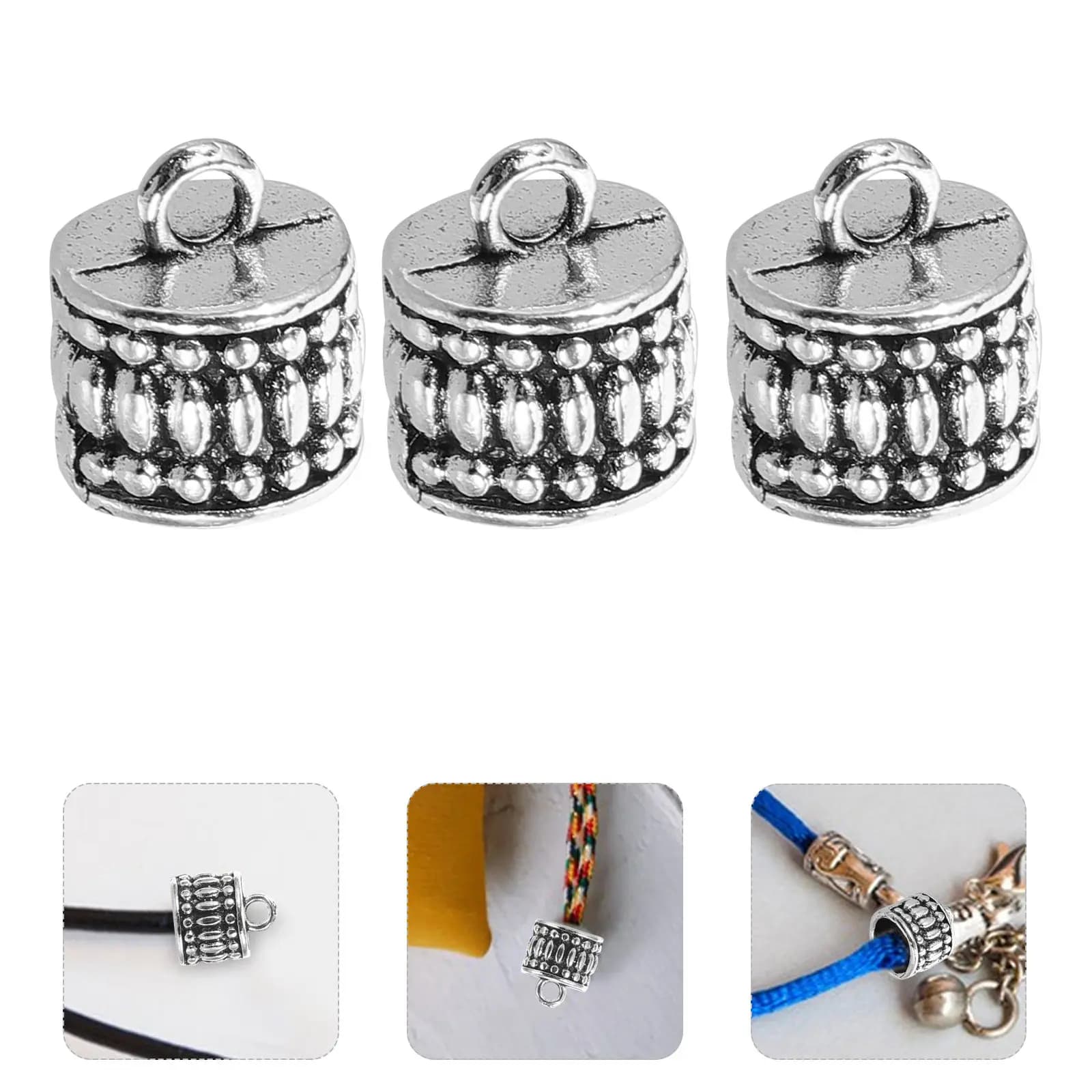 20pcs Tibetan Silver Pendant Spacer Beads Metal Beads For Jewelry Making Diy Necklace Bracelet Craft Loose Beading Supplies