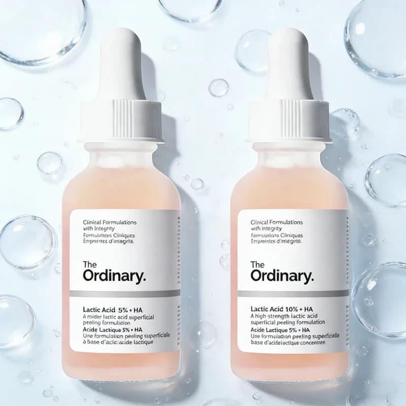 Acido lattico 5% + HA 2% Acido lattico 10% + HA 2% 30ml Siero Fornire esfoliazione delicata Peeling superficiale Formulazione Pigmentazione