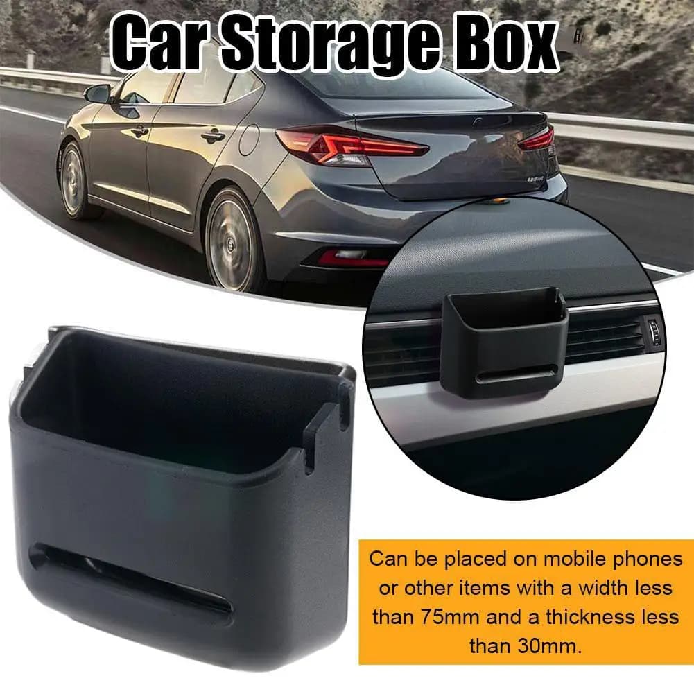 Scatola portaoggetti universale per auto per porta carte portamonete Portaoggetti per interni auto Staffa per articoli vari Accessorio per scatola organizer per auto in PVC morbido G2X2