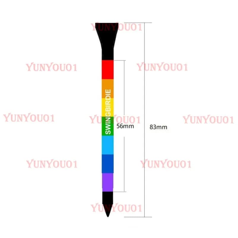 Golf Black Rainbow T-shirt in legno Rainbow Nails Next Game Supplies Nails
