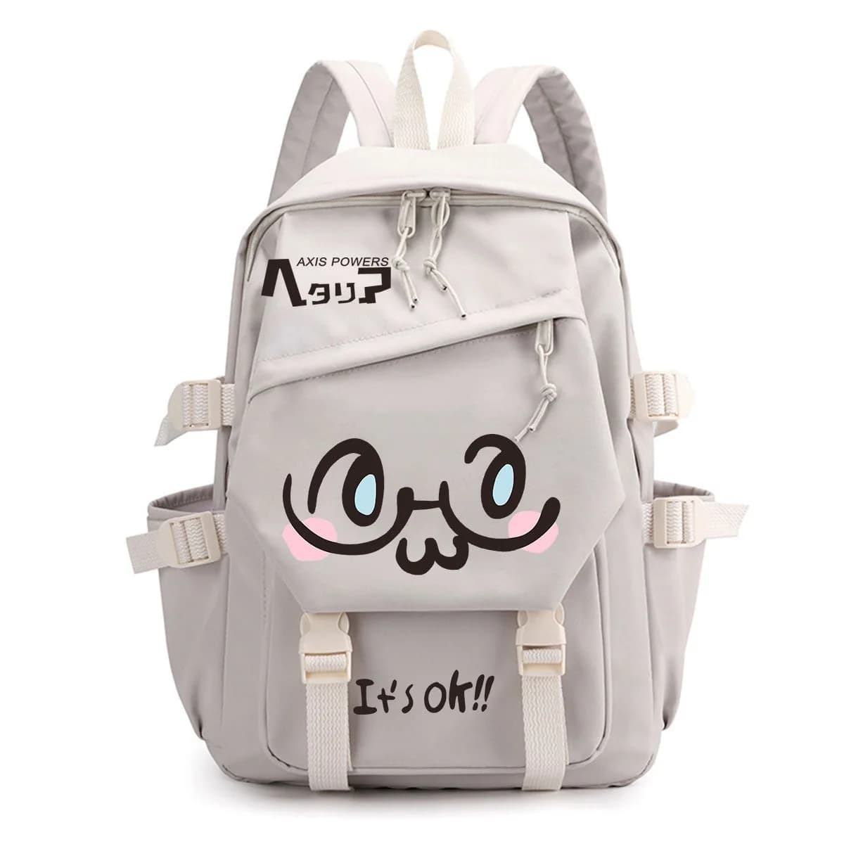 Zaino Axis Power Hetalia ‌ Zaino Scolastico alla Moda con Stampa Cartoon Carina, Leggero e Capiente per Uomo e Donna, Ideale per Viaggi