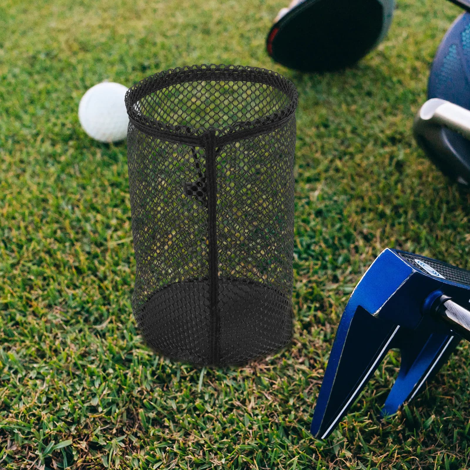 Golf Storage Bag Nylon Mesh Drawstring Ball Organizer for Tennis Golf Baseball Balls Washable Quick Dry Sports Equipment Pouch
