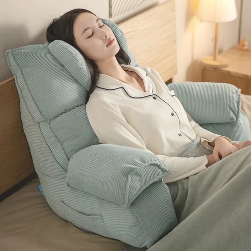 Cuscino per schienale per letto - Cuscino di supporto lombare Cuscino lavabile per anziani e donne incinte Supporto per la lettura del letto, Cuscino ortopedico