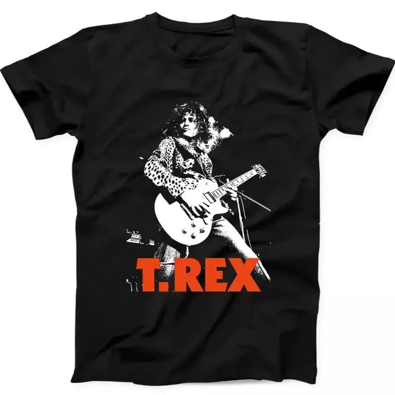 Maglietta T Rex Rock Band Marc Bolan Music Trex taglia S 5XL