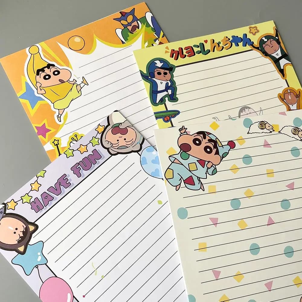 B5 Cartoon Crayon Tetsuya Series Sketchbook for Students - Cute Notebooks with High Appearance Quality - Colorful Cardstock