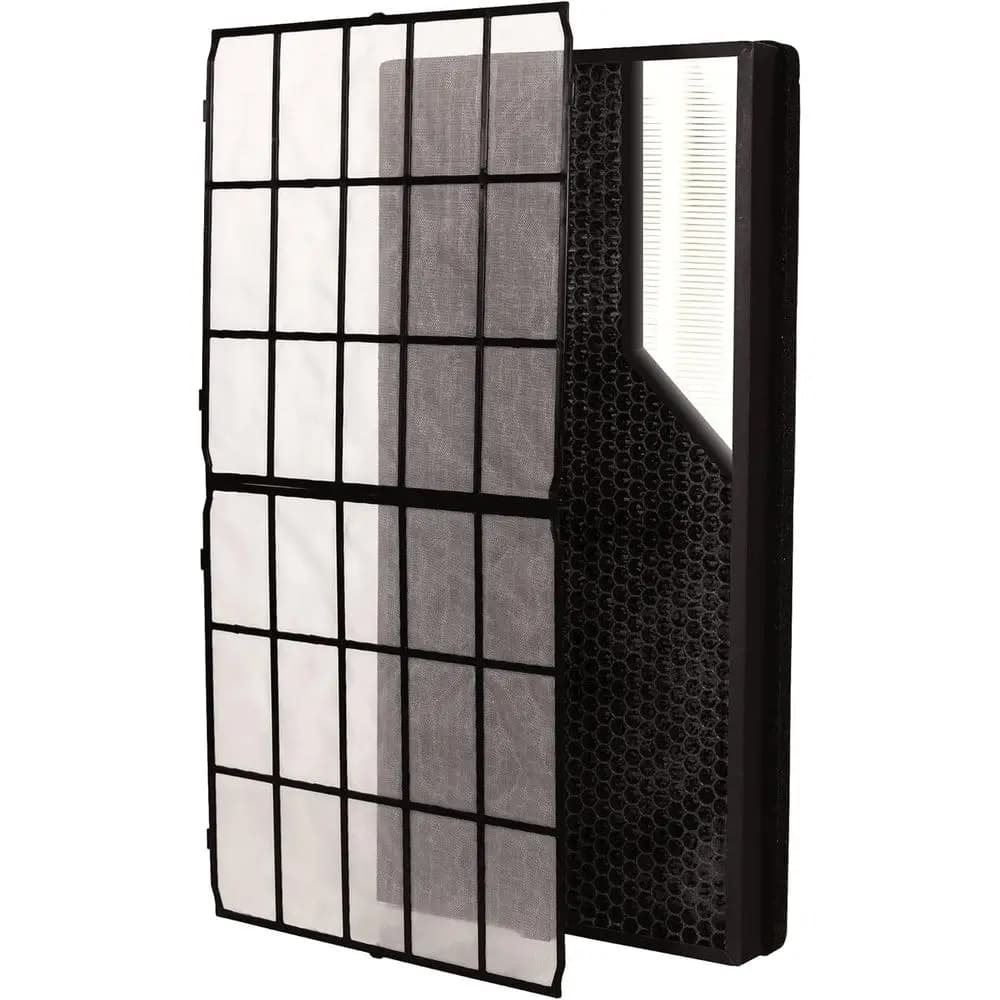 2-Pack Large Room HEPA/Carbon Air Purifier with Pre-Filter, 23x12x2 In, 1 Year Filter