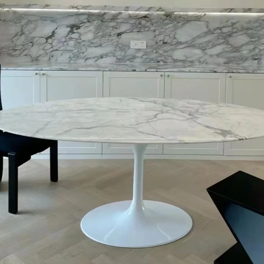 Gambe per Tavolo in Alluminio Pressofuso, Base Ovale per Tavoli Commerciali, Bar, Hotel, Lobby, Design Moderno e Minimalista