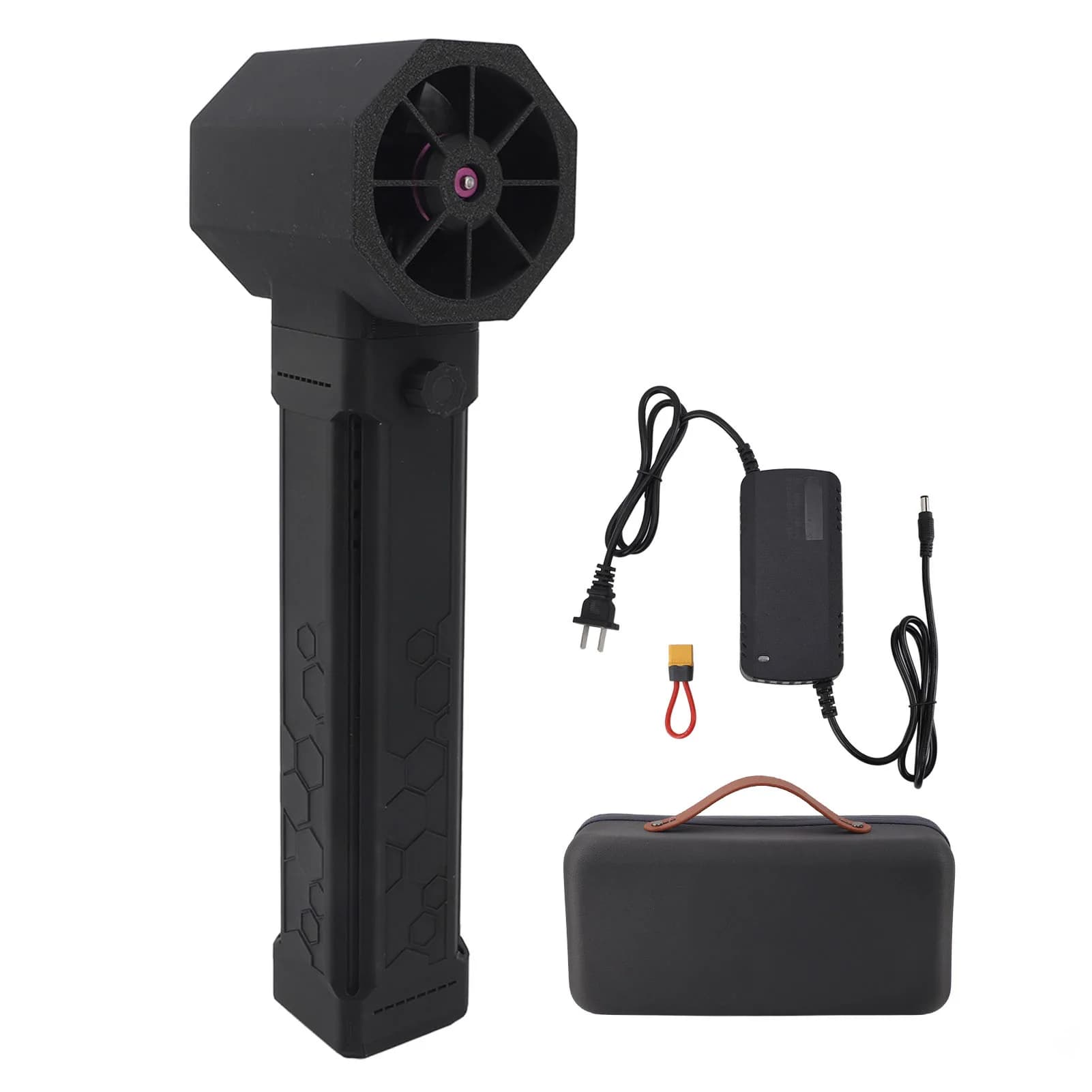Ventilatore Turbo Portatile X64mm con Condotto, Asciugacapelli Industriale, Soffiatore per Lavaggio Auto e Polvere