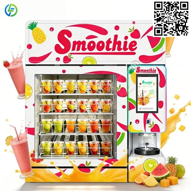 Customized Smoothie-automat Smoothie Maker Vending Machine Supplier Frozen Fruits Smoothie Blender Vending Machine