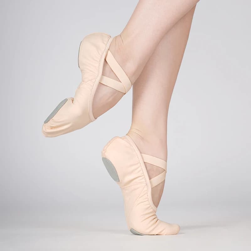 Classic Dance Shoes Ivoogle for Women and Girls, Soft Sole, Elasticized, for Dance and Yoga Practice, Dance Shoes for Adults