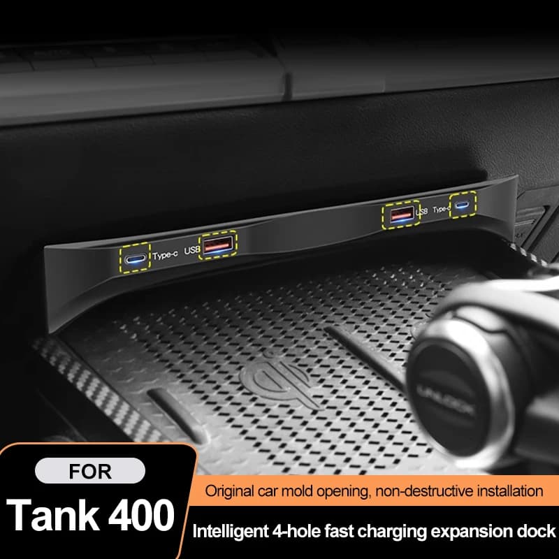 Dedicato per Great Wall Tank 400 Car Center 90W adattatore per Docking Station a ricarica rapida accessori per la modifica di aggiornamento